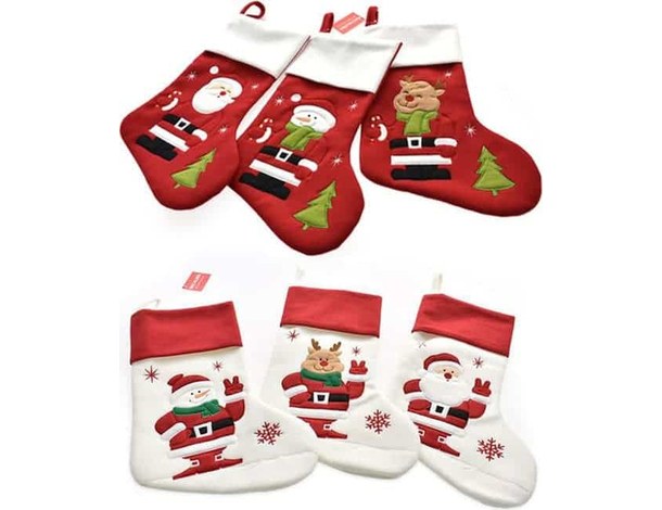 2x Calza Befana Vuota 46cm Natalizia Epifania Decorazione Natale da Appendere
