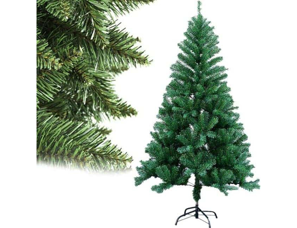Albero di Natale Artificiale in PVC Verde Realistico Varie Dimensioni...