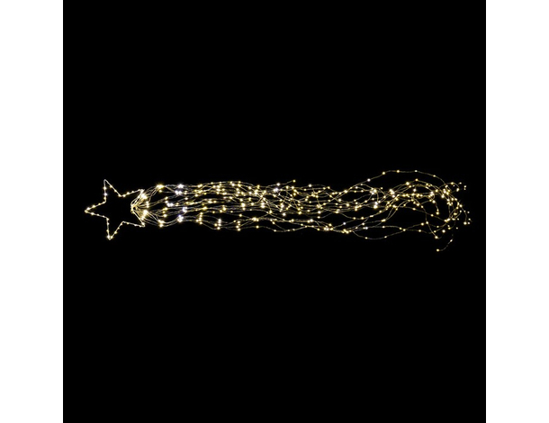 Stella Cometa per Albero di Natale Puntale Cascata 690 Led Bianco Caldo...