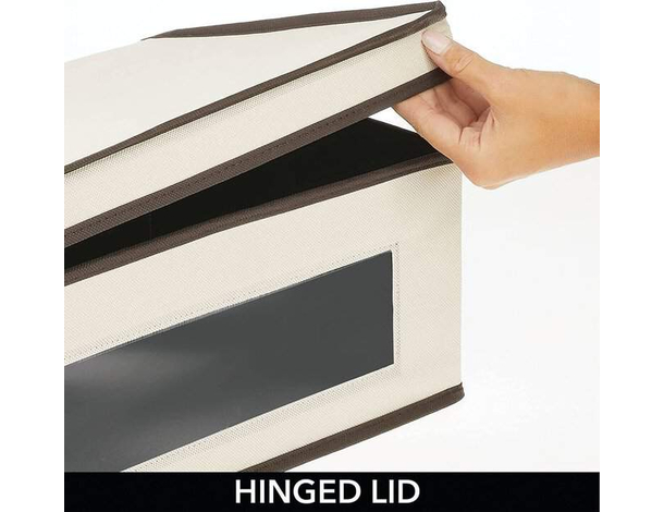 Scatola Salvaspazio Porta Tutto Contenitore Organizer con Finestra 59x40x24cm...