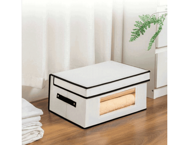 Scatola Salvaspazio Porta Tutto Contenitore Organizer con Finestra 59x40x24cm...