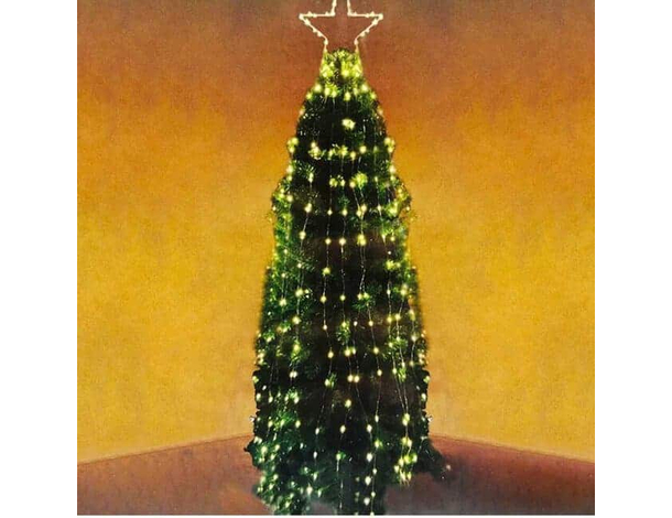 Stella Cometa per Albero di Natale Puntale Cascata 690 Led Bianco Caldo...
