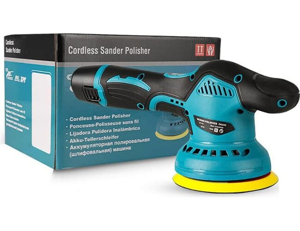 Lucidatrice Rotorbitale Doppia Batteria 12V Più Velocità Levigatrice per Auto...