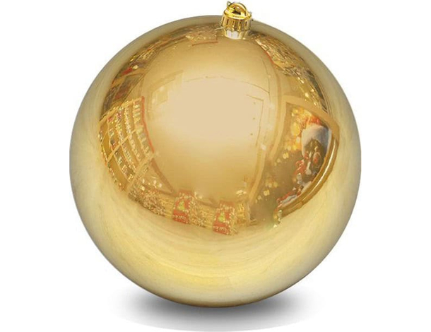 Pallina di Natale 20cm Oro Lucida Palla Idea Regalo Addobbi Natalizi Albero PVC