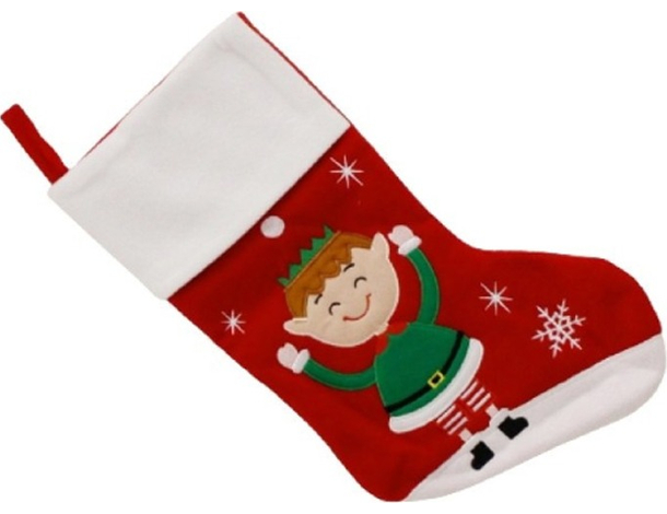 2x Calza Befana 46cm Natale Epifania Decorazione Porta Dolci Elfo Folletto 2