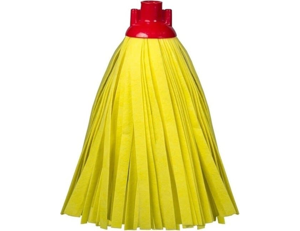 5x Ricambi Mop Mocio Pavimenti Giallo Attacco Universale Professionale 40/25...