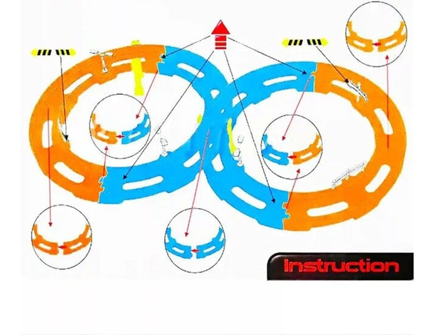 Gioco Pista delle Macchine con Macchinina da Corsa Bambini Giocattolo...