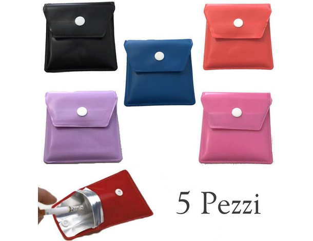 5x Posacenere Portatile Porta Cenere Tascabile da Viaggio Spiaggia Sigarette