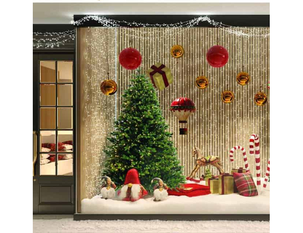 Pallina di Natale 20cm Oro Lucida Palla Idea Regalo Addobbi Natalizi Albero...