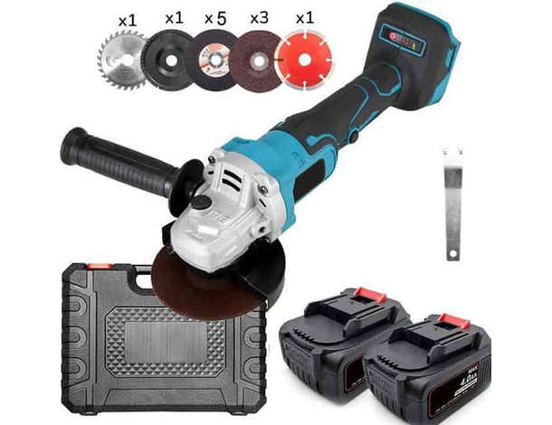 Smerigliatrice Angolare a Doppia Batteria 48V 100/125mm 4Ah Motore Brushless