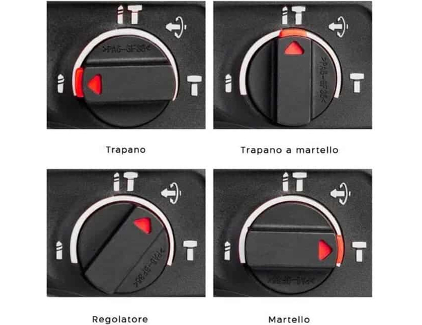 Trapano Tassellatore Martello Demolitore a Percussione 2 Batterie 48Vf SDS 3