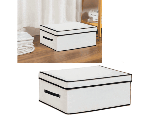 Scatola Abiti Salvaspazio Armadio Organizzatore Contenitore Vestiti 48x28x38cm