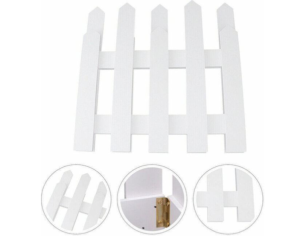 Staccionata in Legno Bianco per Albero di Natale 30x120 cm Recinto Giardino... Staccionata in Legno Bianco per Albero di Natale 30x120 cm Recinto Giardino...