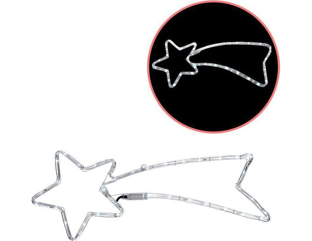 Stella Cadente di Natale Cometa Grande Luce LED Fredda Esterno Addobbi Natalizi