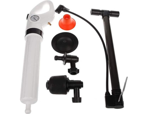Pistola a Pressione Sturalavandino Manuale Stura Tubi Bagno Cucina Tubo WC 6