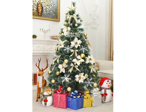 Albero di Natale Pino Artificiale Realistico Varie Dimensioni Super Folto...