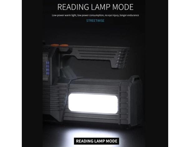 Torcia Portatile Luce Ricaricabile Esterni Proiettore Campeggio Escursionismo...