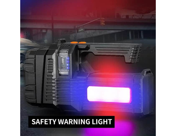 Torcia Portatile Luce Ricaricabile Esterni Proiettore Campeggio Escursionismo...