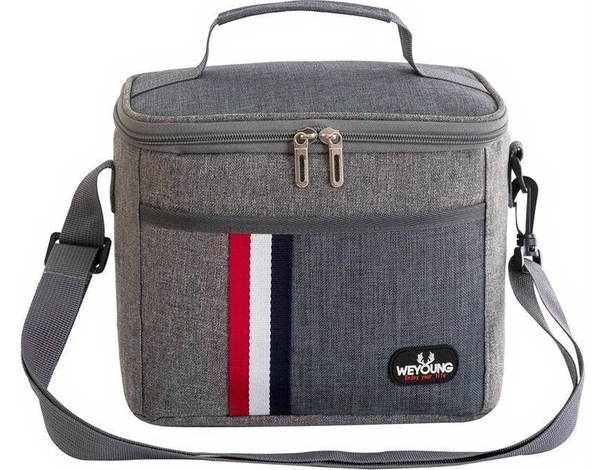 Borsa Termica 24x17x20 cm Frigo Borsetta Porta Alimenti Pranzo Spiaggia Mare 8L