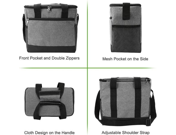 Borsa Termica 15L Sacca Frigo Per Lavoro Campeggio Spiaggia Caldo e Freddo 6