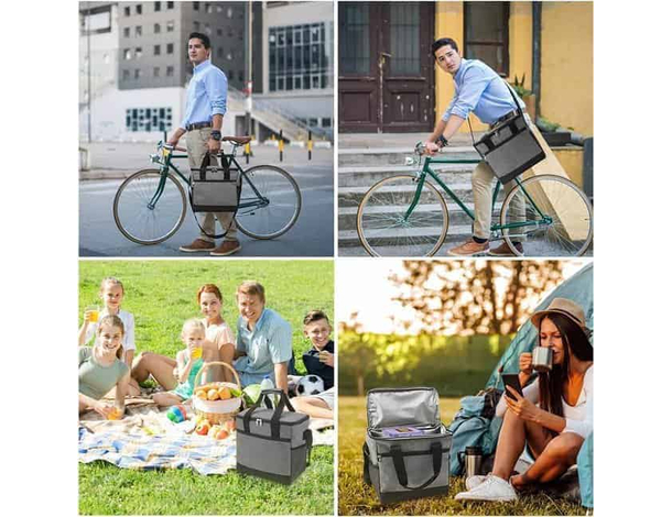 Borsa Termica 15L Sacca Frigo Per Lavoro Campeggio Spiaggia Caldo e Freddo 7