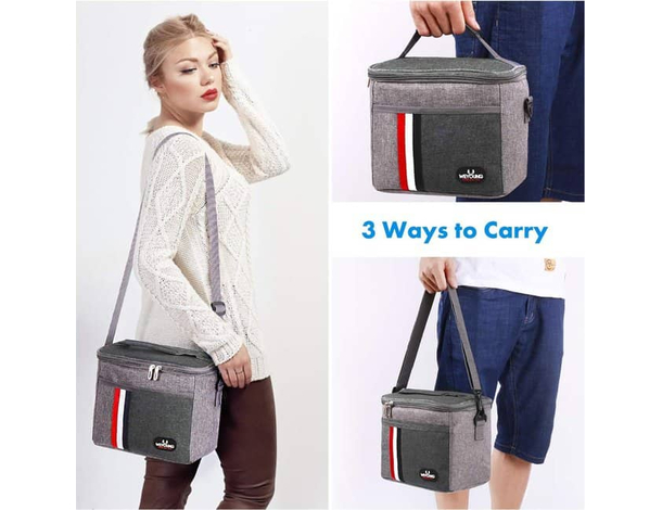 Borsa Termica 24x17x20 cm Frigo Borsetta Porta Alimenti Pranzo Spiaggia Mare...