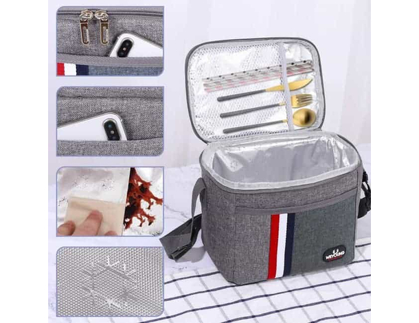 Borsa Termica 24x17x20 cm Frigo Borsetta Porta Alimenti Pranzo Spiaggia Mare...