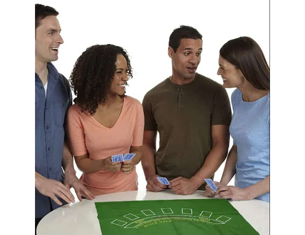 Panno Verde in Tessuto da Tavolo 60x90 cm Poker BlackJack Tovaglia da Gioco...