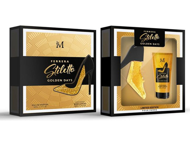 Confezione Regalo Ferrera Stiletto Golden Days Profumo 50 ml + Lozione 50 ml
