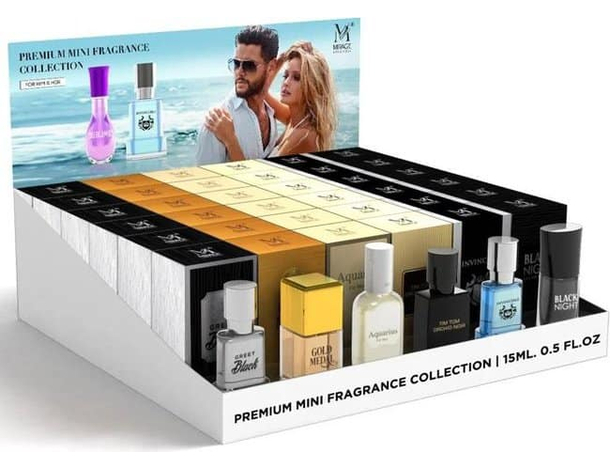 Miniature di 36 Profumi da Uomo Set Profumi Mignon 15 ml Collezione Fragranze