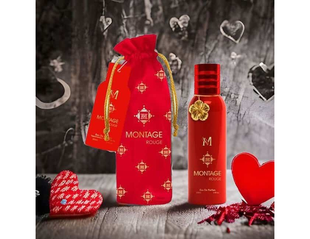 Profumo da Donna Montage Rouge Eau De Parfum pour femme 100ml Idea Regalo 2