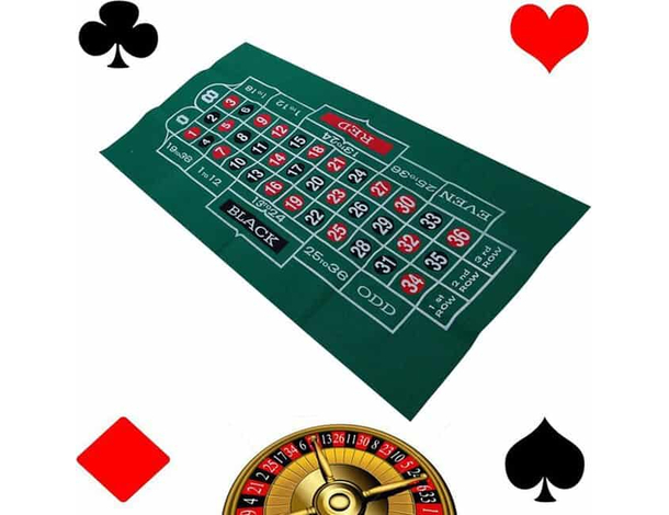 Panno Verde in Tessuto Roulette Tappeto Tavolo 90x180 cm Tovaglia da Gioco Game