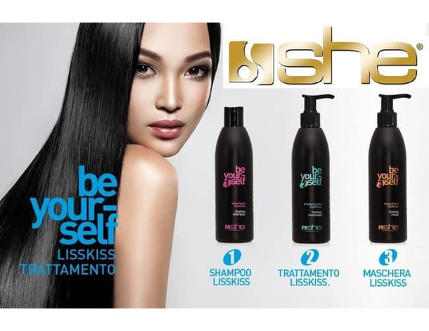 Kit LissKiss Shampoo Trattamento Lisciante Maschera Be Your Self - 3x250ml 2