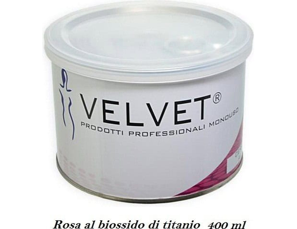 12x Ceretta cera depilatoria liposolubile in vaso da 400 ml - Rosa Titanio 2