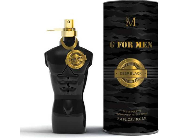 Profumo da Uomo G for Men Deep Black Parfum pour Homme 100 ml Idea Regalo