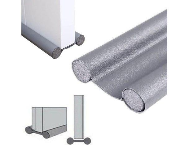 2x Paraspifferi Sottoporta Parafreddo Para Freddo Doppio 96cm Isolamento Porte