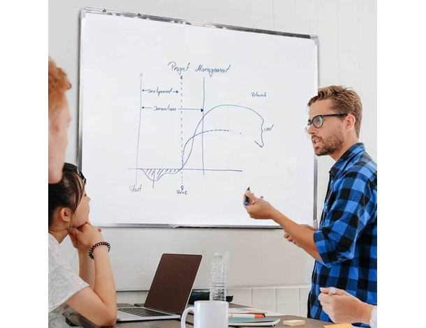 Lavagnetta Parete Magnetica Lavagna Bianca per Pennarello Cancellabile...