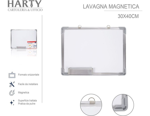 Lavagnetta Magnetica Parete Lavagna Cancellabile Bianca Pennarelli Ufficio...