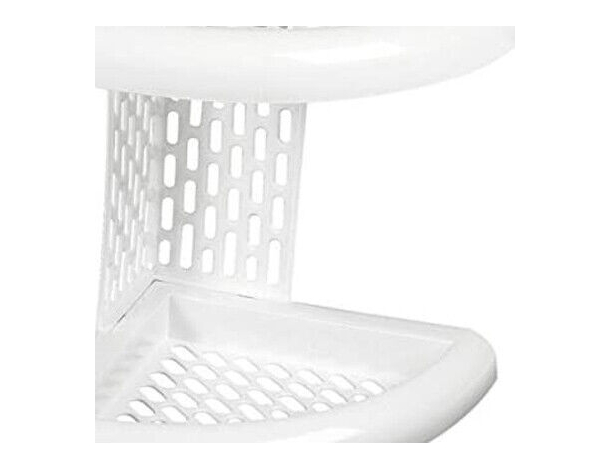 Mensola Angolare Doccia Bagno 3 Ripiani Shampoo Scaffale Portasapone Plastica...