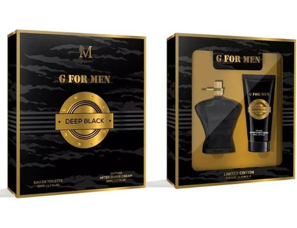 Cofanetto Regalo Uomo G for Men Deep Black Profumo 50 + Dopobarba 50ml