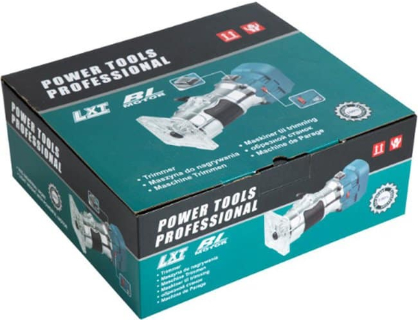 Fresatrice Verticale a Batteria 800W Rifilatore Fresa per Legno Trimmer...