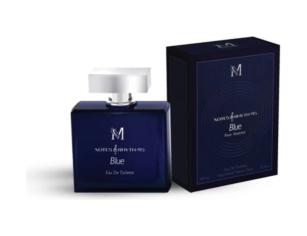 Profumo da Uomo Notes & Rhythms Blue 100 ml Eau de Parfum pour Homme Regalo