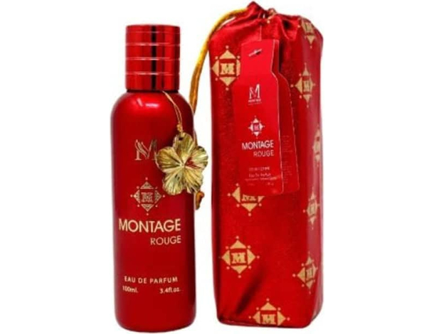 Profumo da Donna Montage Rouge Eau De Parfum pour femme 100ml Idea Regalo 3