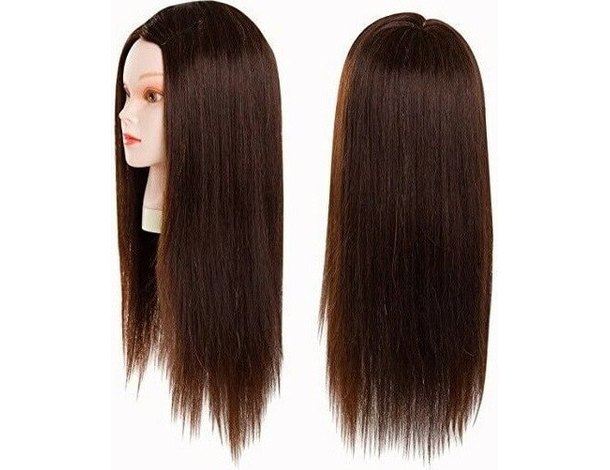 Testina per esercitazione scuola parrucchieri taglio acconciatura tinta testa...