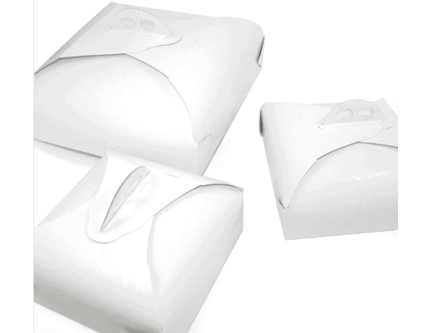 10x Scatole Porta Torte in Cartone Economiche Quadrate Bianco Varie Misure...