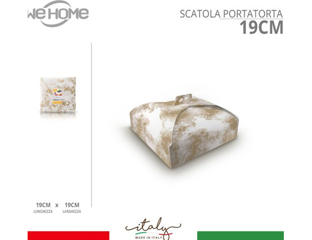 10x Scatola Porta Torte in Cartone Spatolata Bianca e Oro Varie Misure...