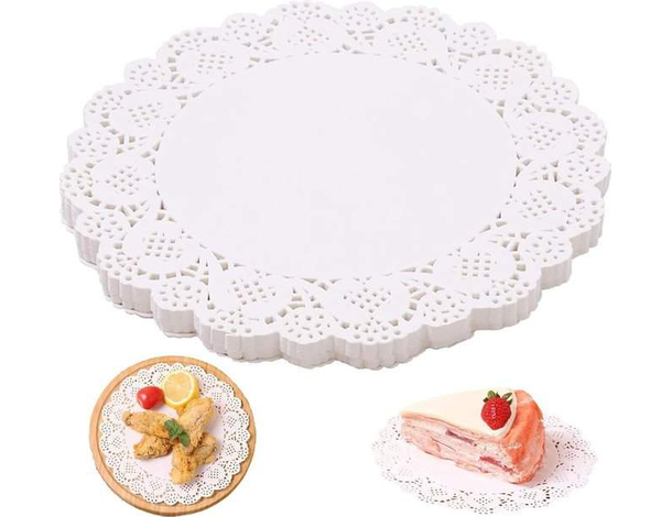 480x Sottotorta Tondi in Carta Bianca 9 cm Centrini per Dolci Pasticceria