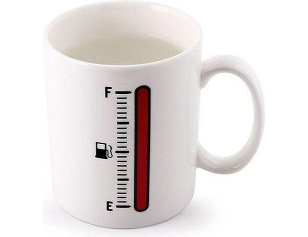 Tazza Termica Magica Termosensibile Calore Indicatore Serbatoio Vuoto Pieno...
