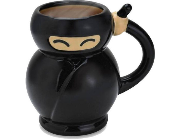 Simpatica Tazza in Porcellana a Forma di Ninja Mug Latte Caffè Tè Idea Regalo