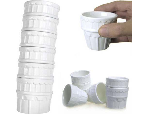 Tazzine Torre di Pisa Coppette Porta Salse Ketchup Maionese Senape Feste Party